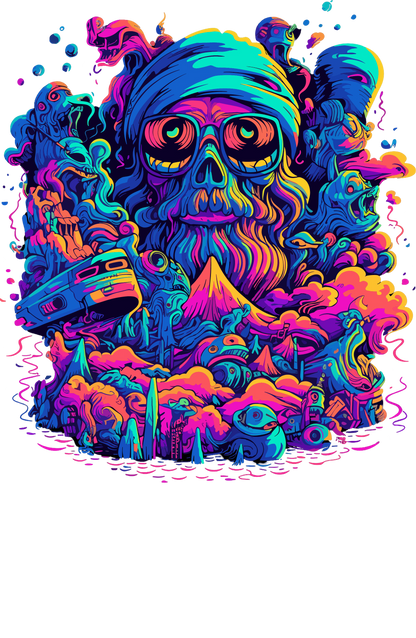 Psychedelic Designs – Fichier PNG Haute Qualité – 100 modèles au choix