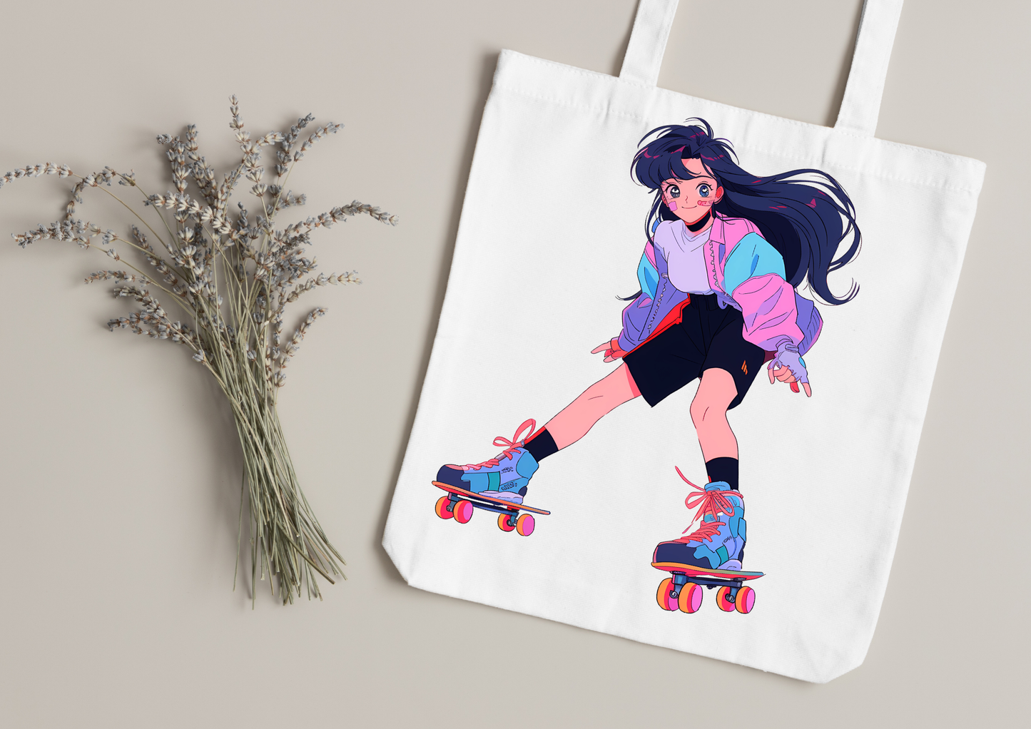 Tote Bag Retro Anime Nostalgia – 61 modèles au choix – Noir ou Blanc