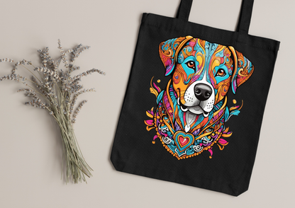 Tote Bag Psychedelic Designs – 100 modèles au choix – Noir ou Blanc