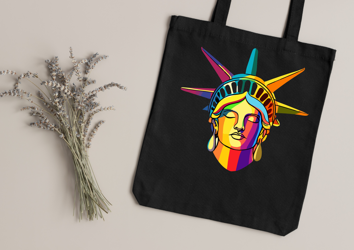 Tote Bag Psychedelic Designs – 100 modèles au choix – Noir ou Blanc