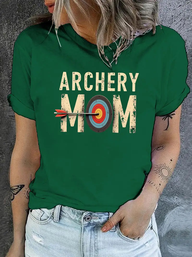 🎯 Tee-shirt "ARCHERY MOM" - Style Décontracté pour les Mamans Passionnées