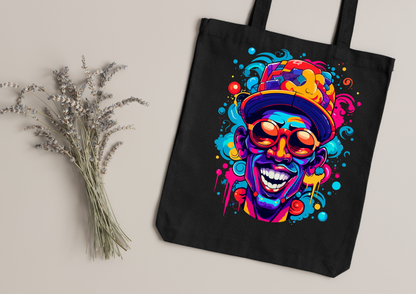 Tote Bag Psychedelic Designs – 100 modèles au choix – Noir ou Blanc