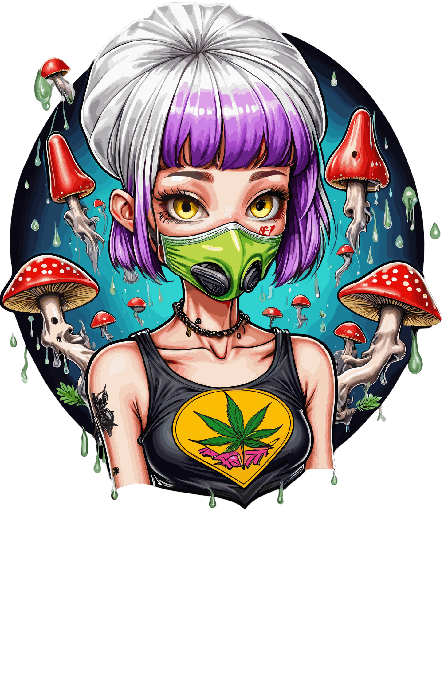 Psychedelic Designs – Fichier PNG Haute Qualité – 100 modèles au choix
