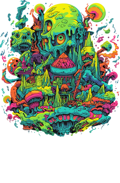 Psychedelic Designs – Fichier PNG Haute Qualité – 100 modèles au choix
