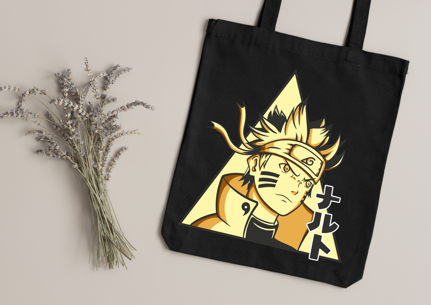 Tote Bag Anime – 104 modèles au choix – Noir