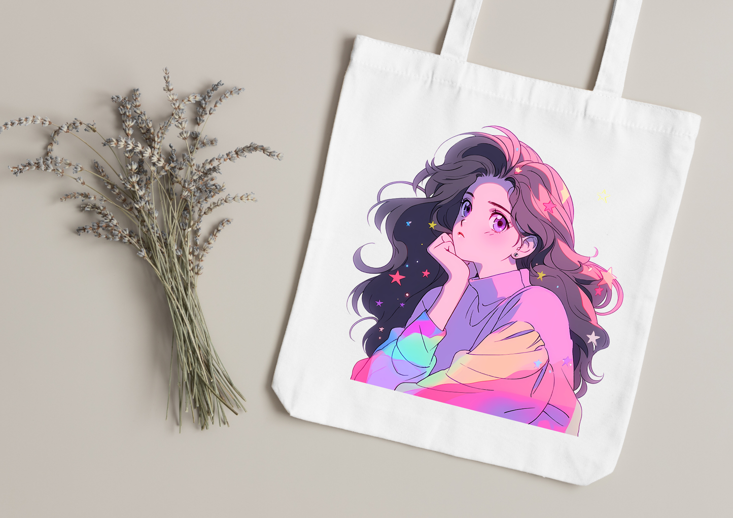 Tote Bag Retro Anime Nostalgia – 61 modèles au choix – Noir ou Blanc