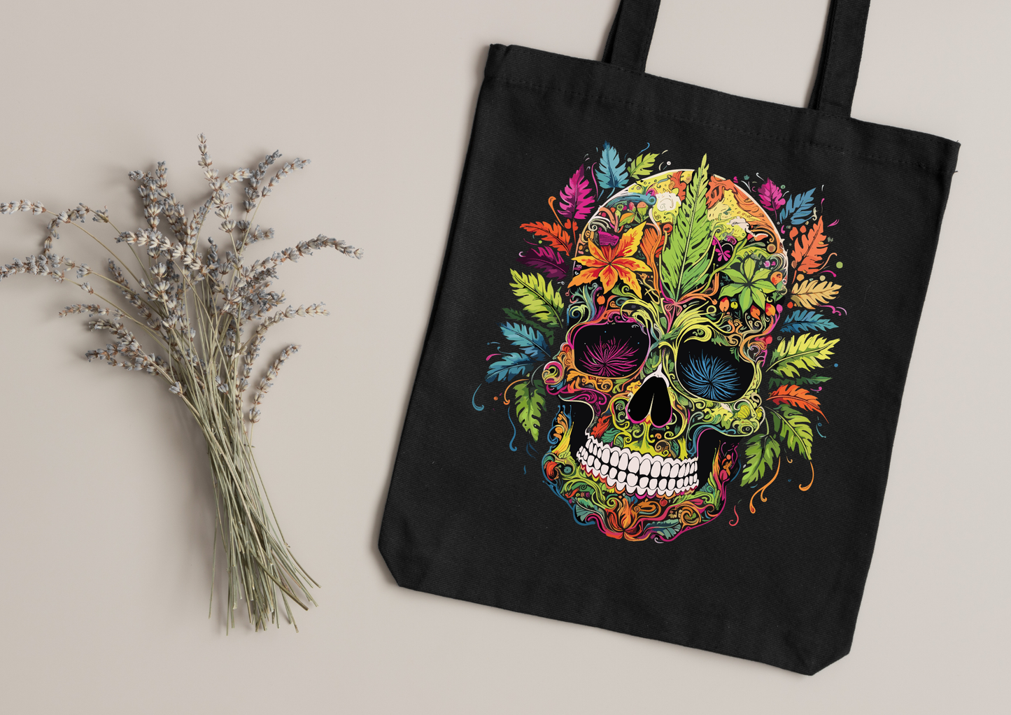Tote Bag Psychedelic Designs – 100 modèles au choix – Noir ou Blanc
