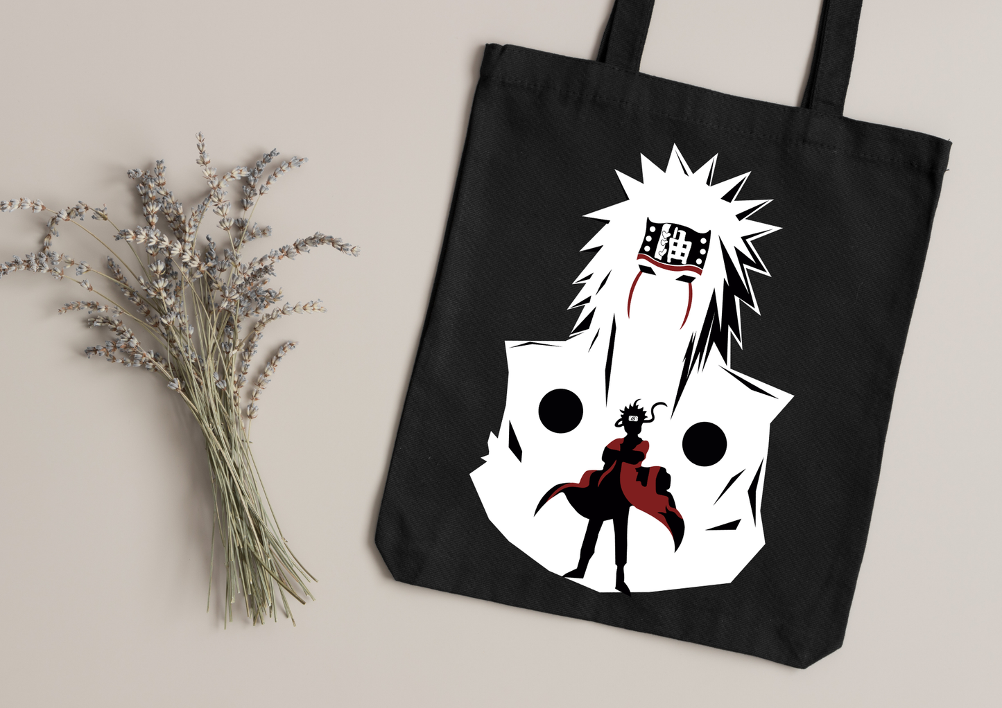 Tote Bag Anime – 104 modèles au choix – Noir