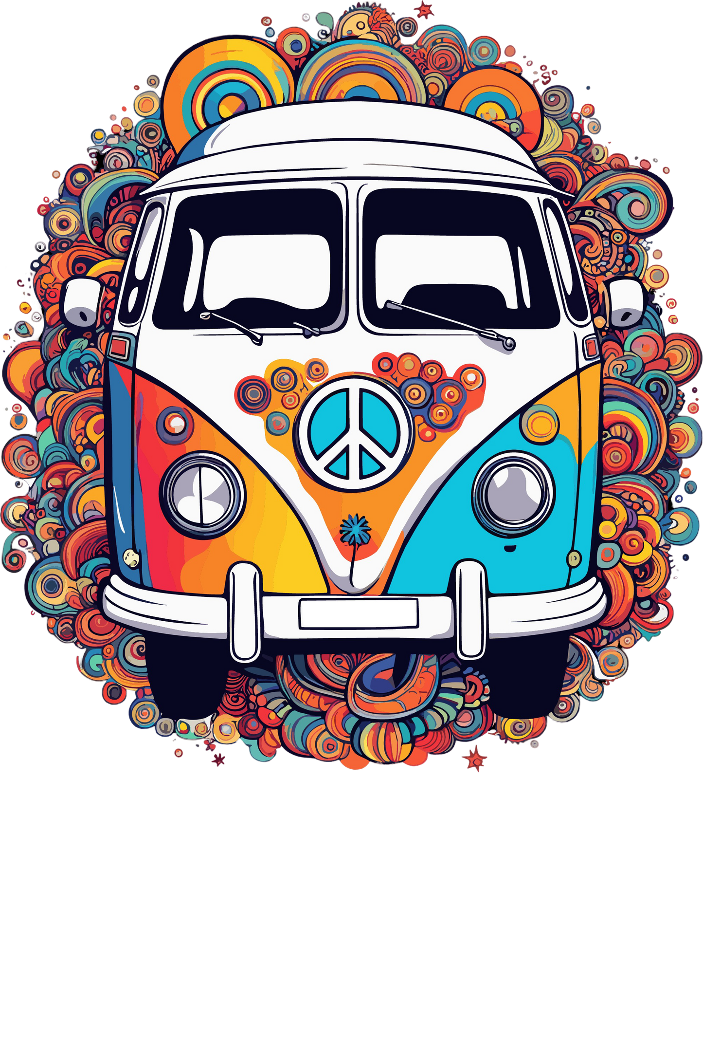 Psychedelic Designs – Fichier PNG Haute Qualité – 100 modèles au choix