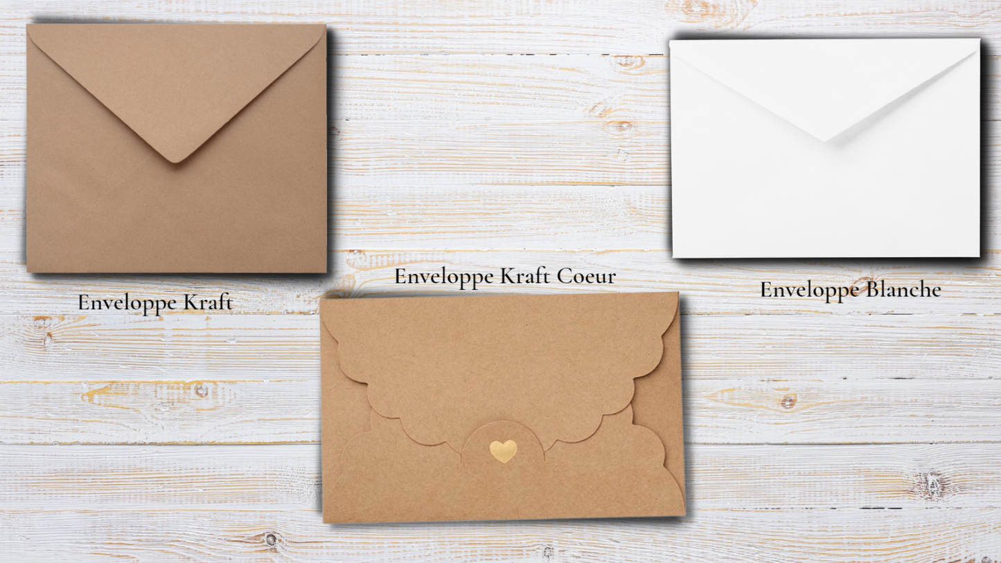 Cartes à gratter- annonce personnalisée-coeur rouge
