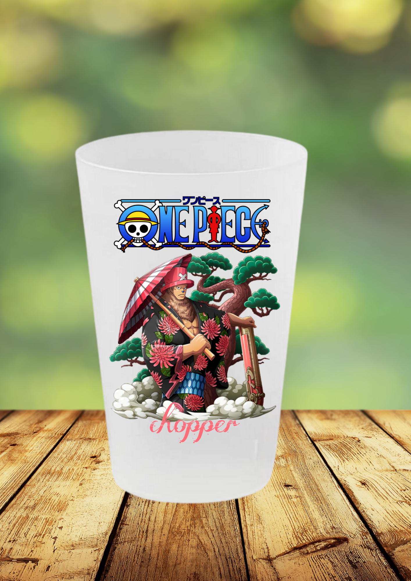 Gobelet One Piece – Impression DTF UV – 136 modèles au choix