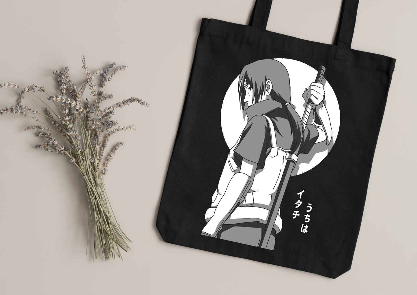 Tote Bag Anime – 104 modèles au choix – Noir
