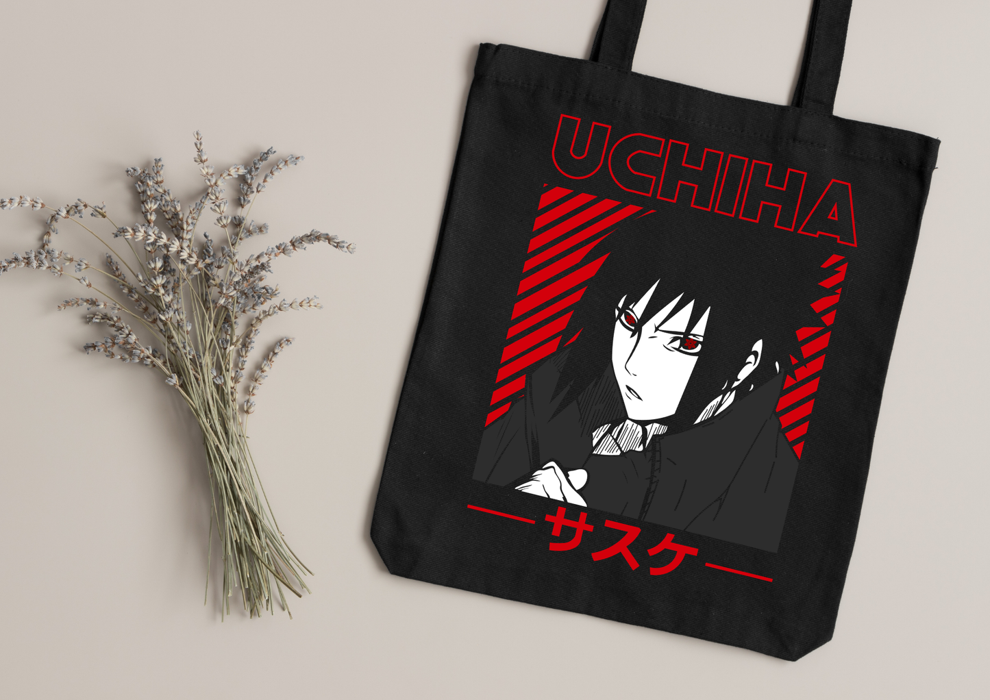 Tote Bag Anime – 104 modèles au choix – Noir