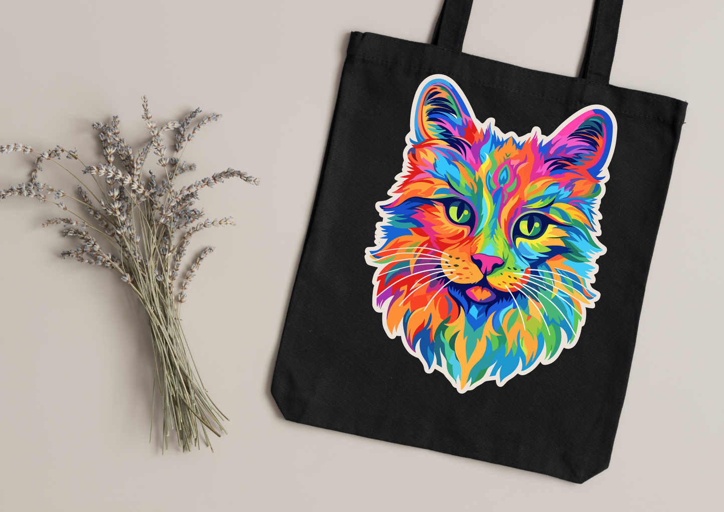 Tote Bag Psychedelic Designs – 100 modèles au choix – Noir ou Blanc