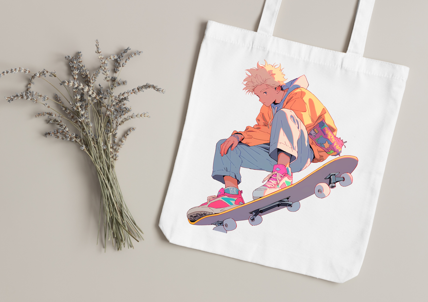Tote Bag Retro Anime Nostalgia – 61 modèles au choix – Noir ou Blanc