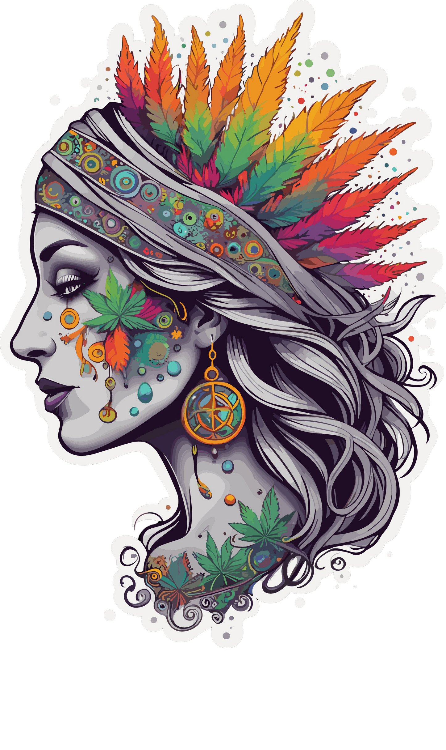 Psychedelic Designs – Fichier PNG Haute Qualité – 100 modèles au choix