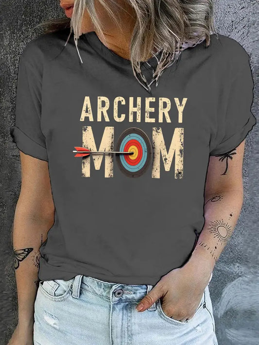 🎯 Tee-shirt "ARCHERY MOM" - Style Décontracté pour les Mamans Passionnées