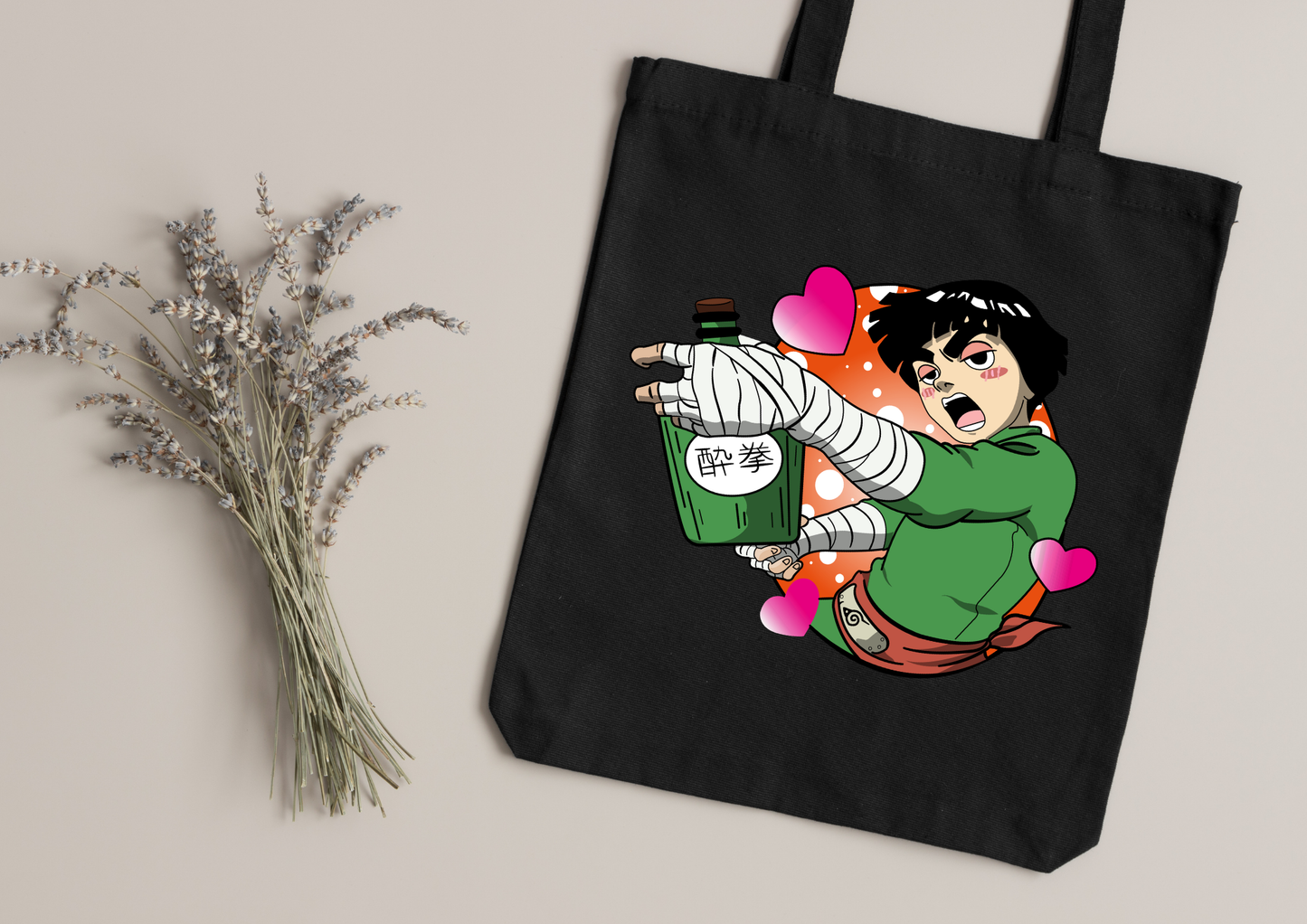 Tote Bag Anime – 104 modèles au choix – Noir