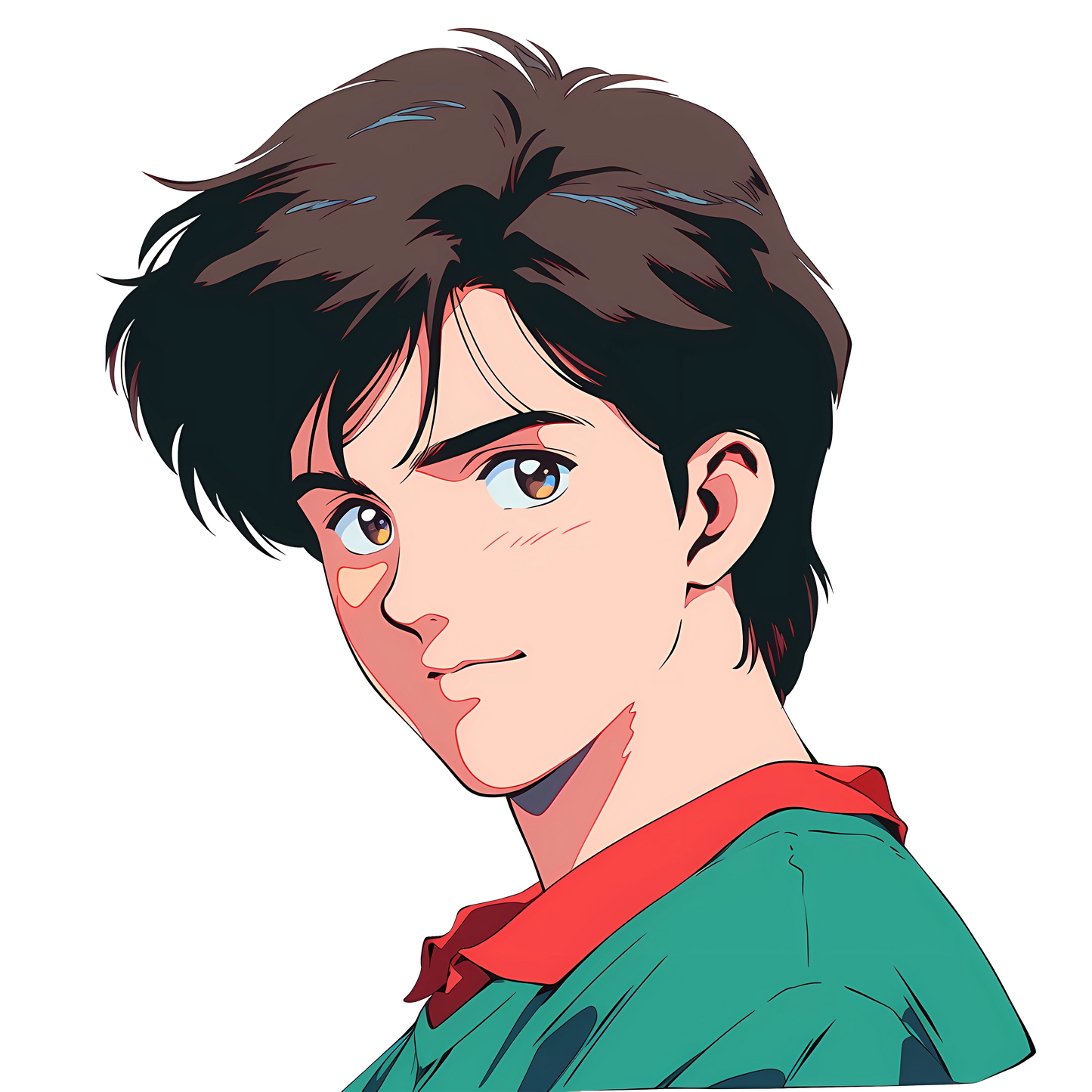 Retro Anime Nostalgia – Fichier PNG Haute Qualité – Modèle au choix