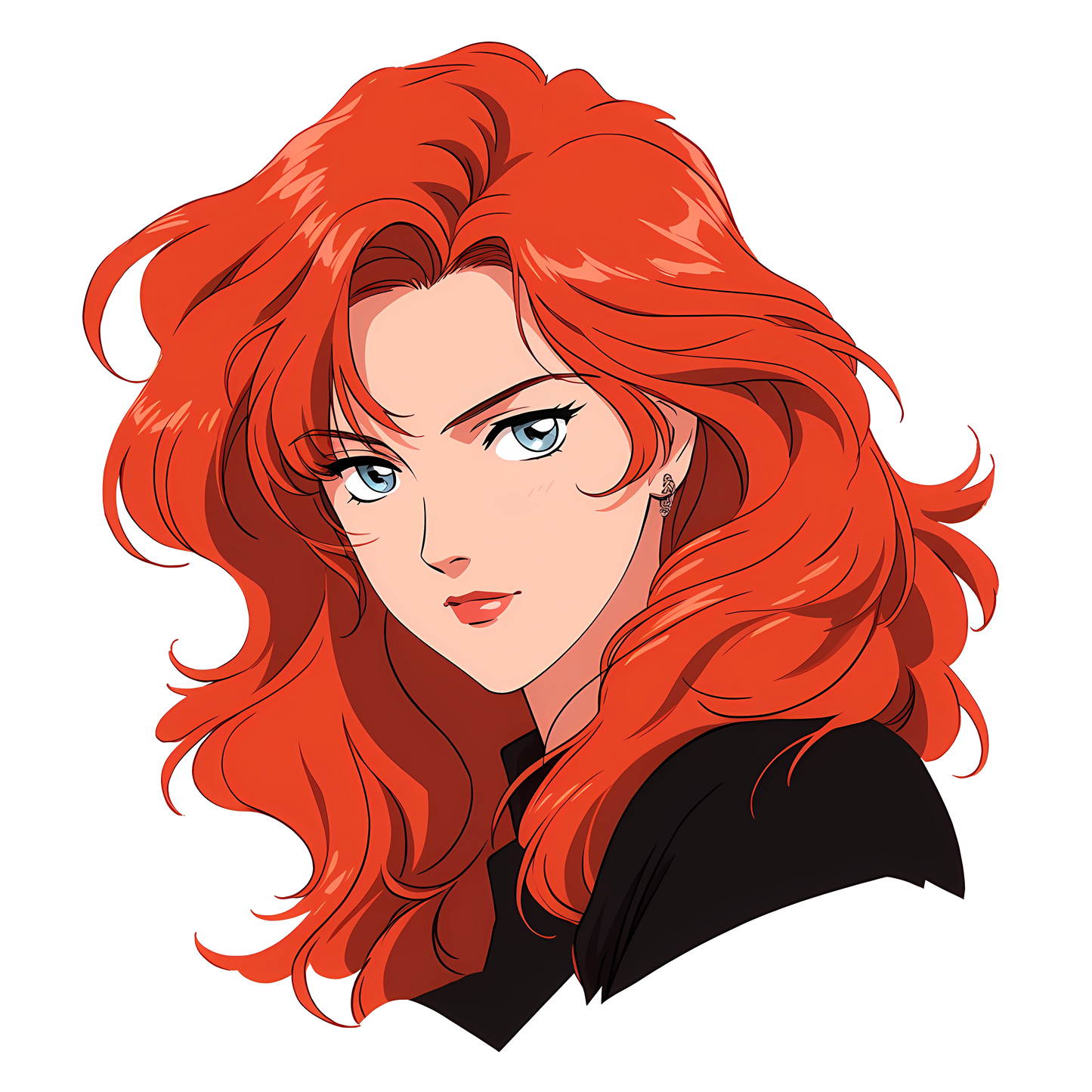 Retro Anime Nostalgia – Fichier PNG Haute Qualité – Modèle au choix