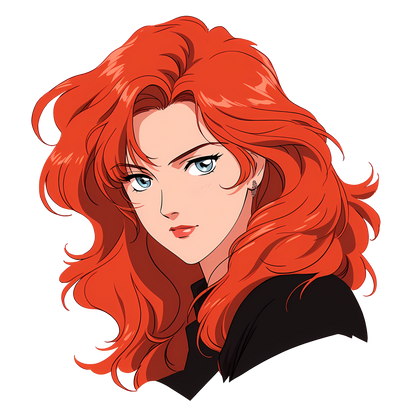 Retro Anime Nostalgia – Fichier PNG Haute Qualité – Modèle au choix