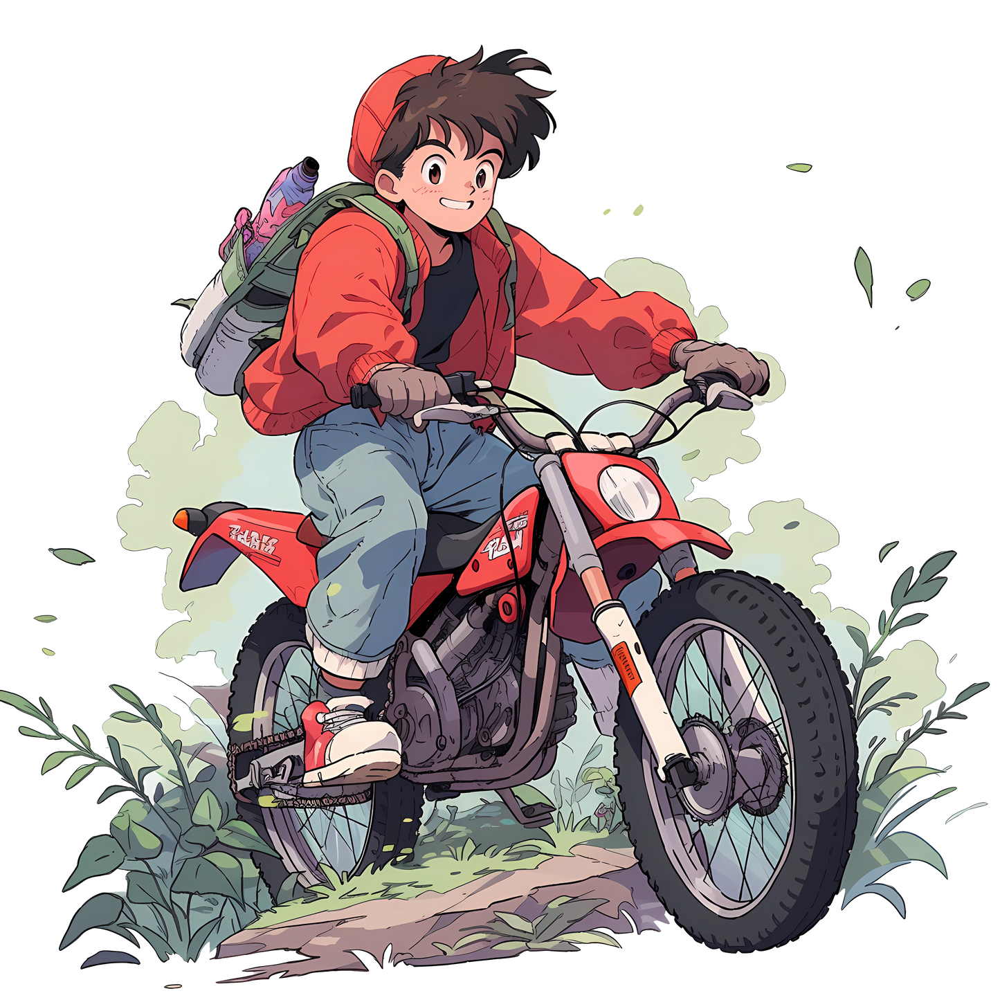 Retro Anime Nostalgia – Fichier PNG Haute Qualité – Modèle au choix
