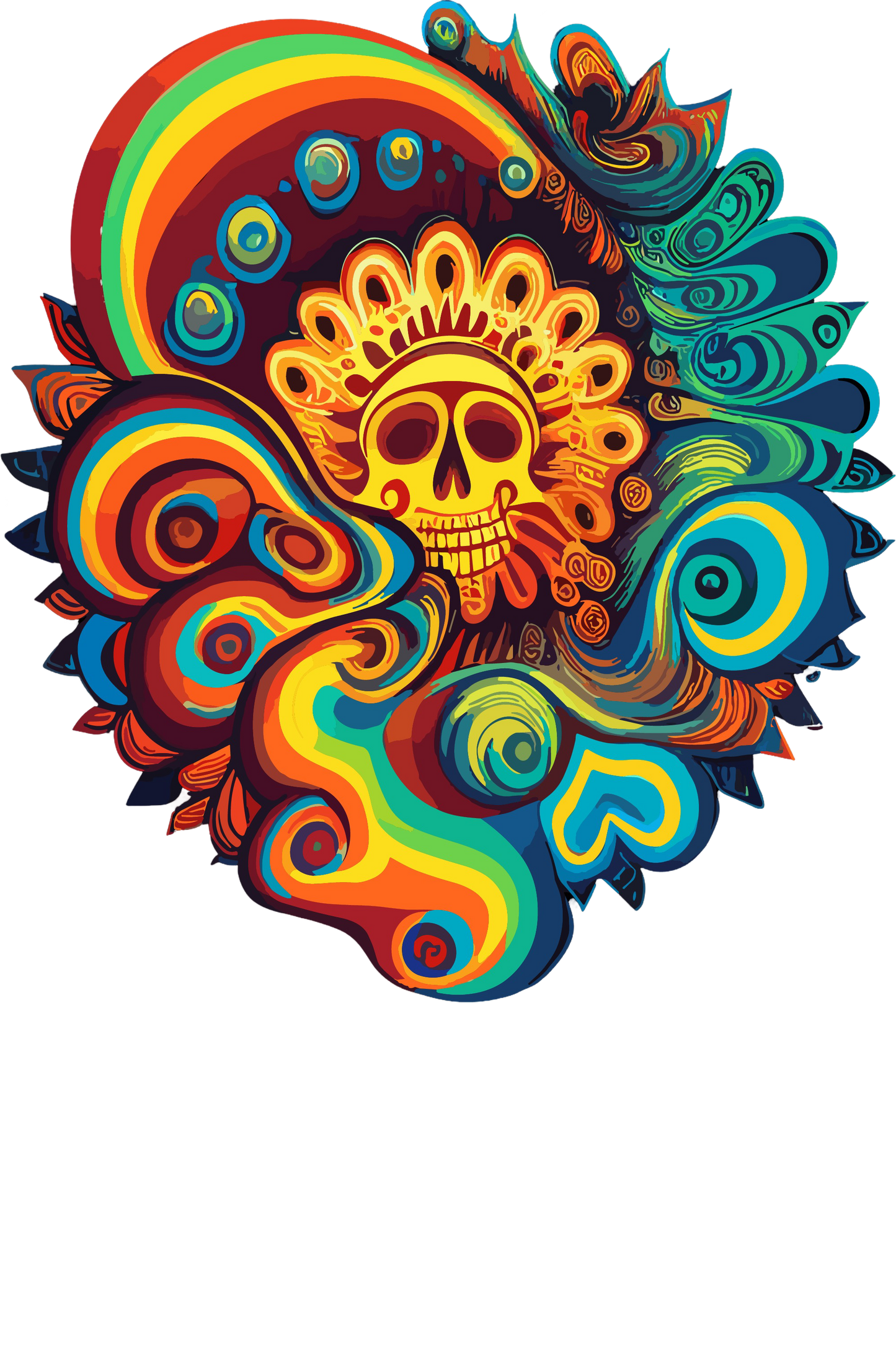 Psychedelic Designs – Fichier PNG Haute Qualité – 100 modèles au choix