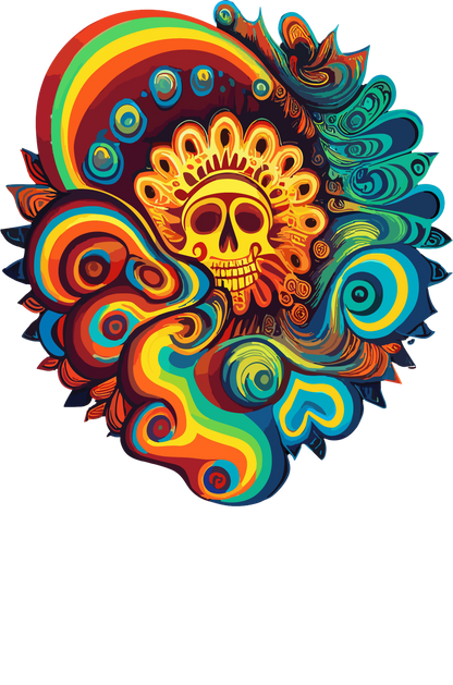 Psychedelic Designs – Fichier PNG Haute Qualité – 100 modèles au choix