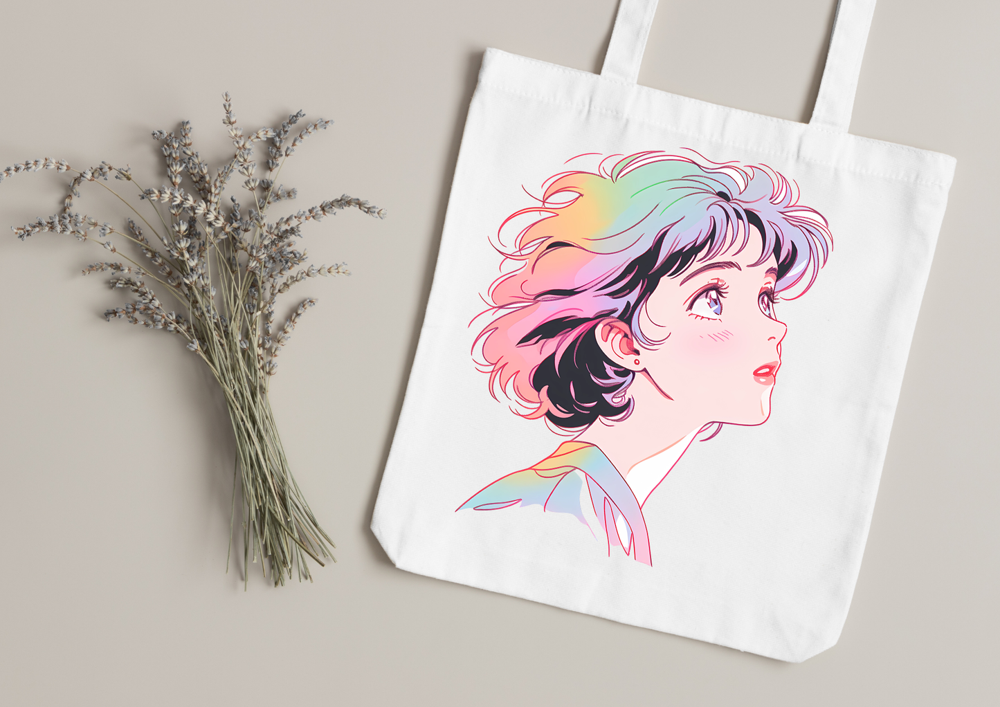 Tote Bag Retro Anime Nostalgia – 61 modèles au choix – Noir ou Blanc
