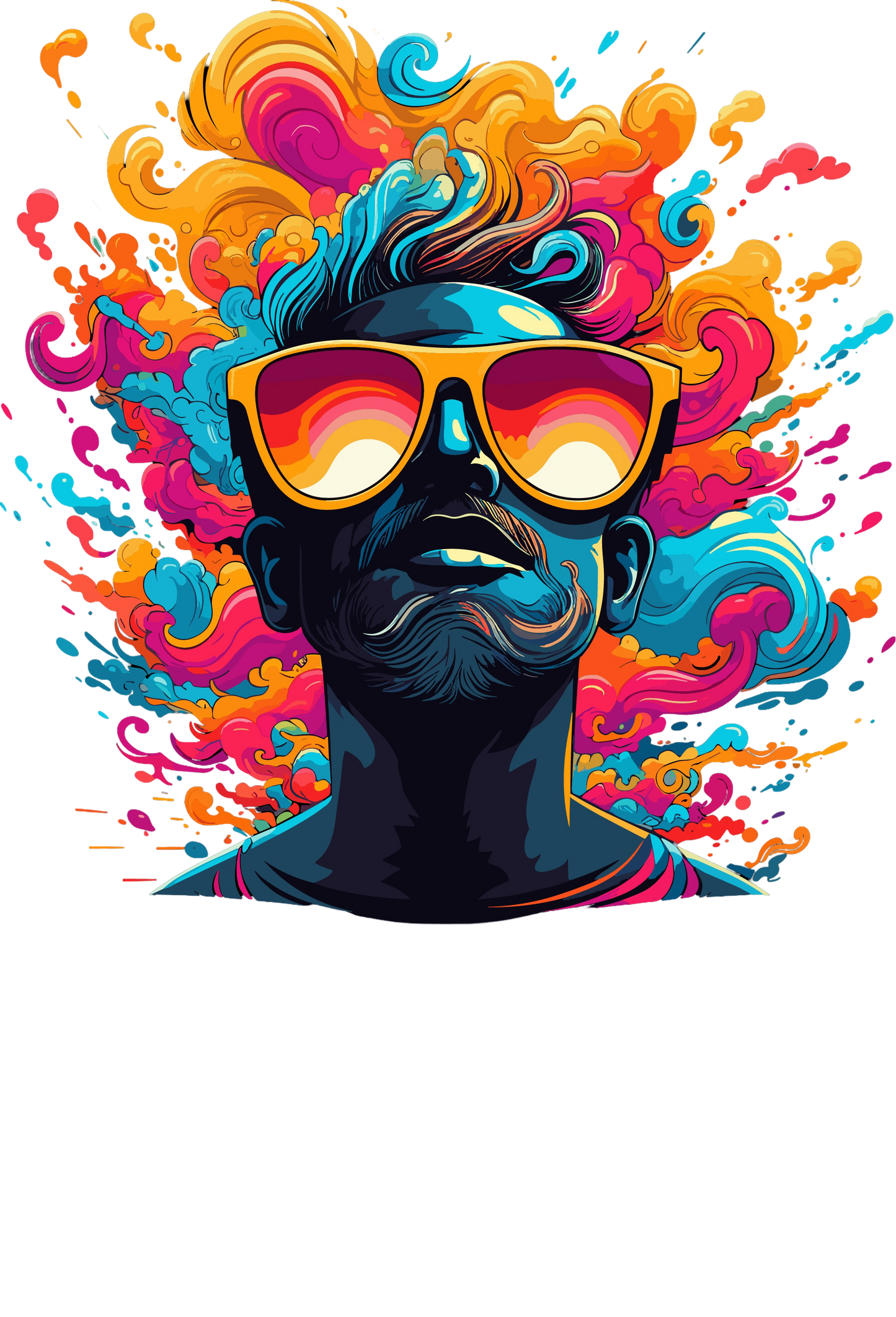 Psychedelic Designs – Fichier PNG Haute Qualité – 100 modèles au choix