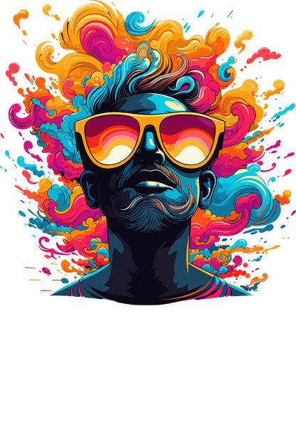 Psychedelic Designs – Fichier PNG Haute Qualité – 100 modèles au choix