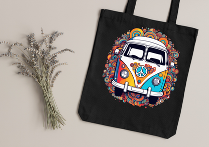 Tote Bag Psychedelic Designs – 100 modèles au choix – Noir ou Blanc