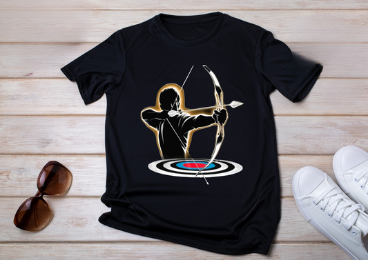 T-shirt Archerie Silhouette & Cible – Style Guerrier