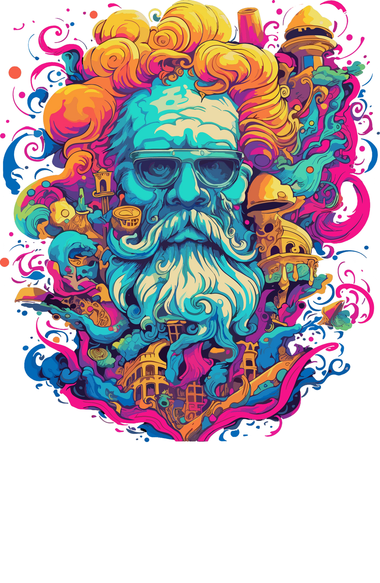 Psychedelic Designs – Fichier PNG Haute Qualité – 100 modèles au choix
