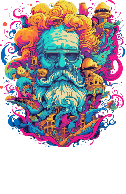 Psychedelic Designs – Fichier PNG Haute Qualité – 100 modèles au choix