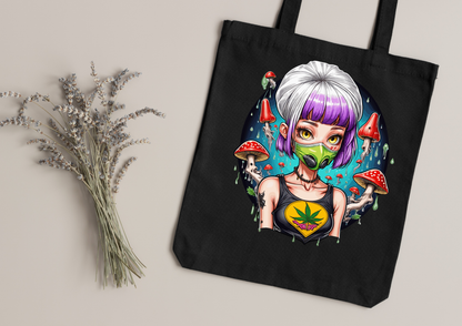 Tote Bag Psychedelic Designs – 100 modèles au choix – Noir ou Blanc