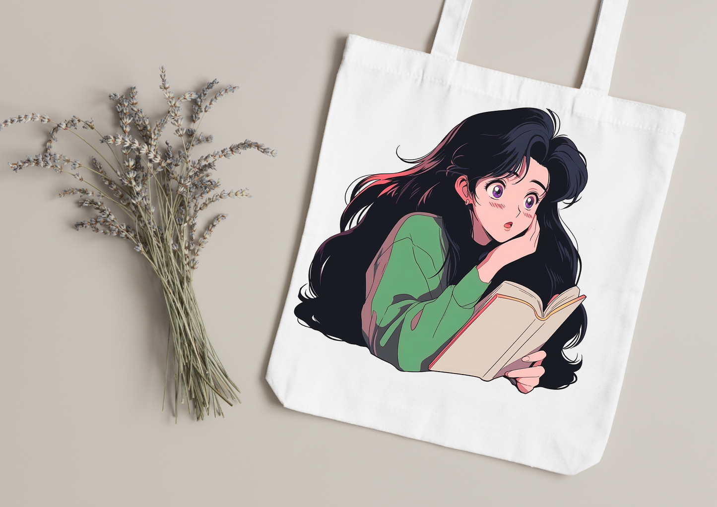 Tote Bag Retro Anime Nostalgia – 61 modèles au choix – Noir ou Blanc