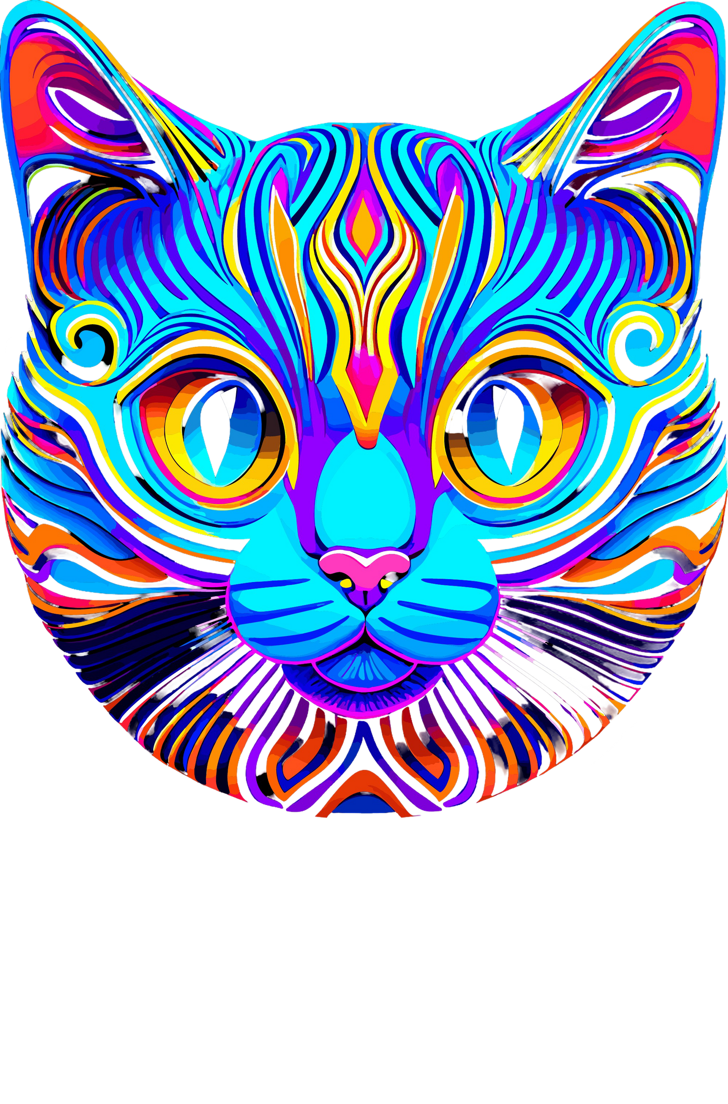Psychedelic Designs – Fichier PNG Haute Qualité – 100 modèles au choix