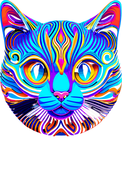 Psychedelic Designs – Fichier PNG Haute Qualité – 100 modèles au choix