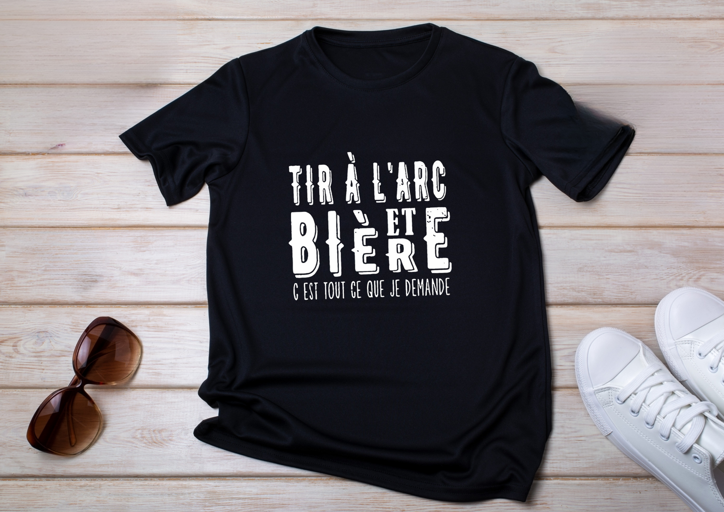 🍻 T-shirt Tir à l’Arc & Bière – Humour Archerie
