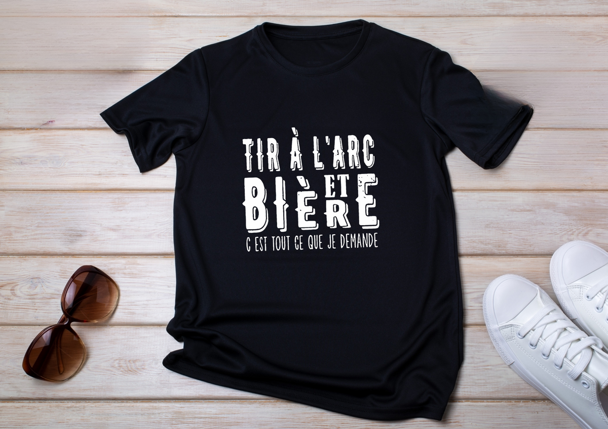 🍻 T-shirt Tir à l’Arc & Bière – Humour Archerie