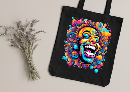 Tote Bag Psychedelic Designs – 100 modèles au choix – Noir ou Blanc