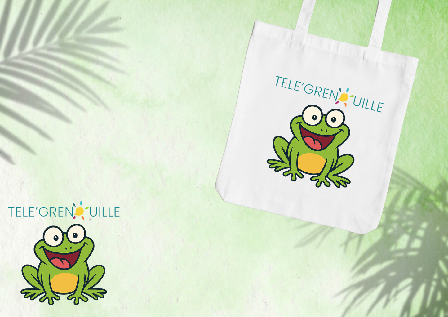 🛍️ Tote Bag TELE’GRENOUILLE – Fun, écolo et pratique ! 🐸