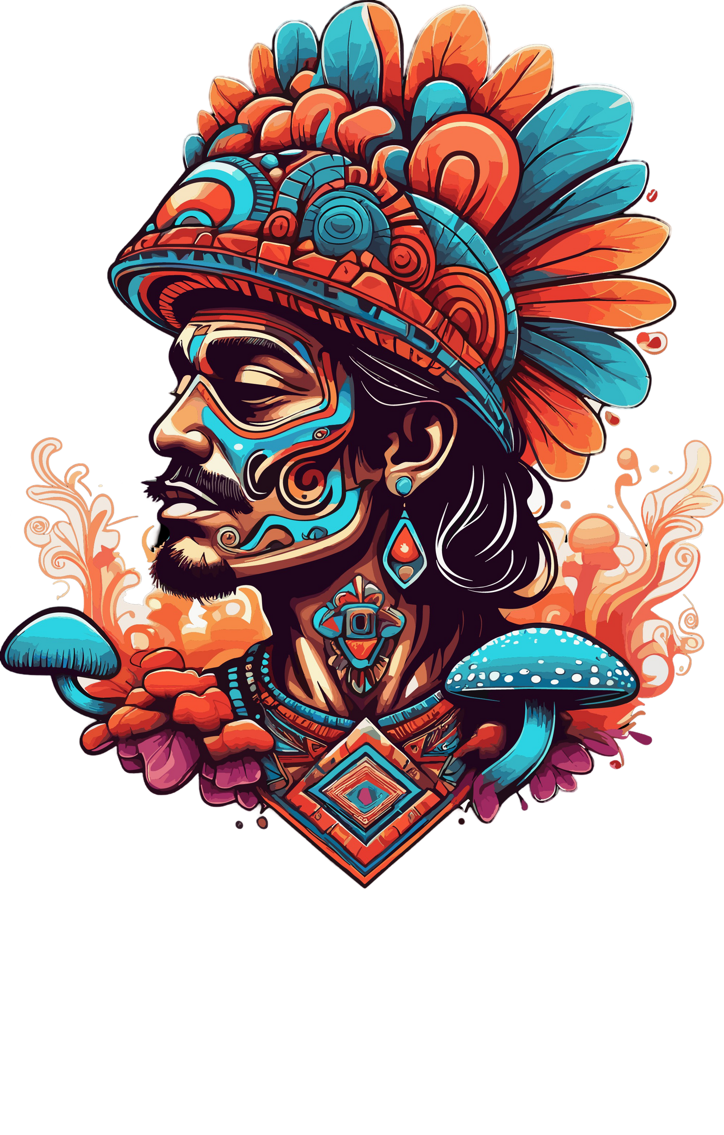 Psychedelic Designs – Fichier PNG Haute Qualité – 100 modèles au choix