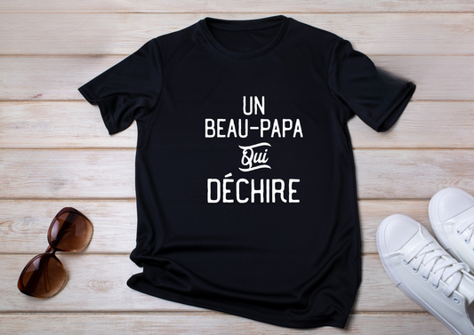 👕 Tee-shirt « Un Beau-Papa Qui Déchire »
