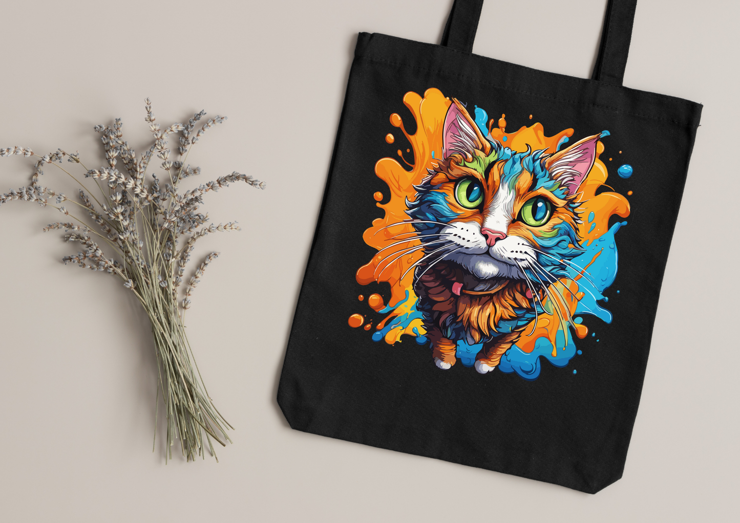 Tote Bag Psychedelic Designs – 100 modèles au choix – Noir ou Blanc
