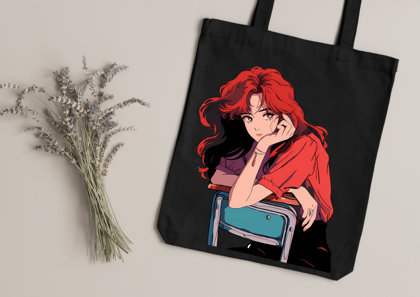 Tote Bag Retro Anime Nostalgia – 61 modèles au choix – Noir ou Blanc