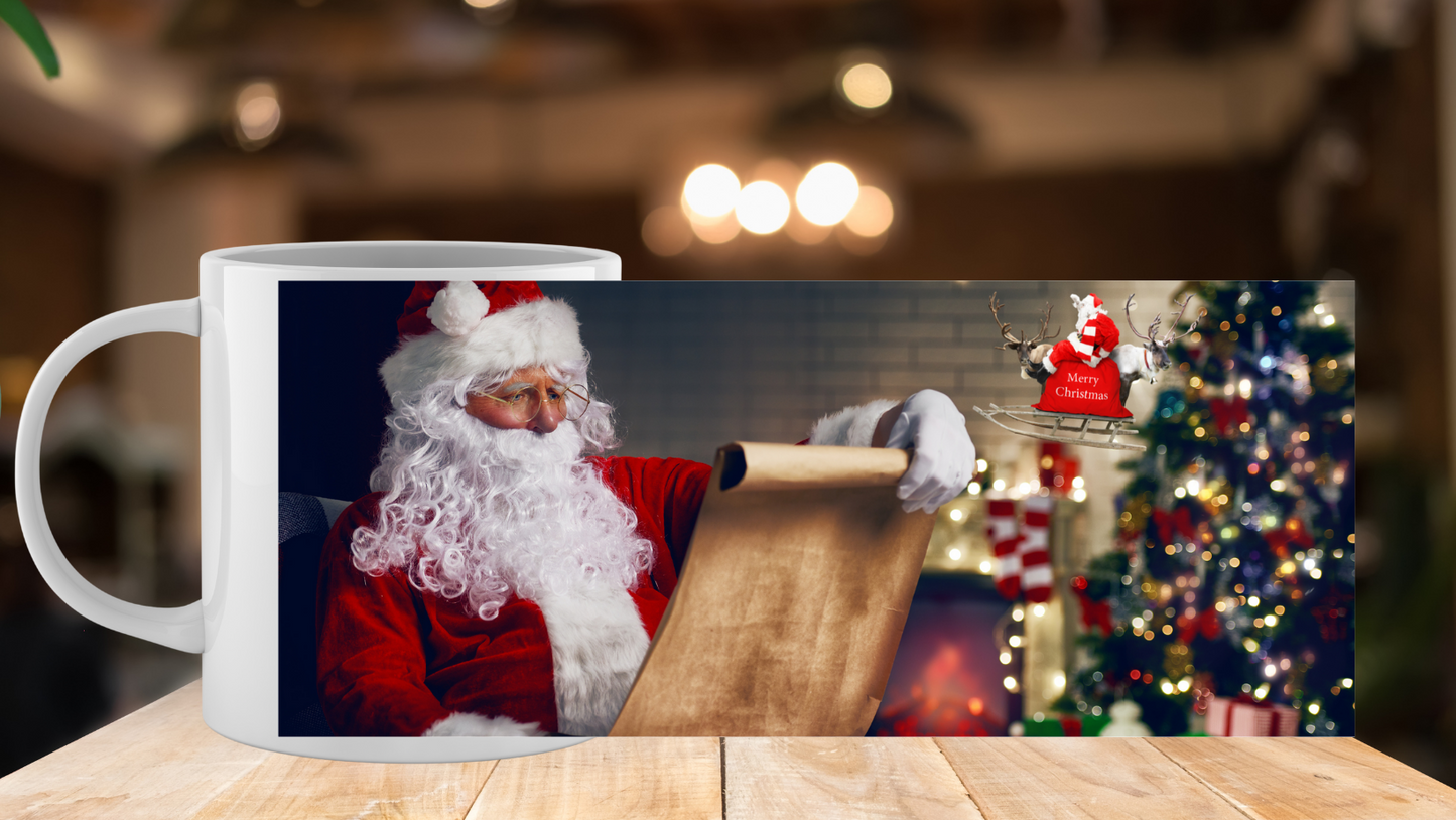 Tasse noël inspirée du courrier du père noël