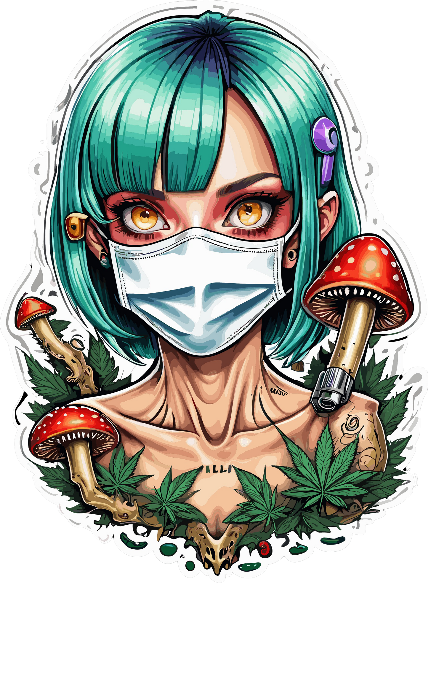 Psychedelic Designs – Fichier PNG Haute Qualité – 100 modèles au choix