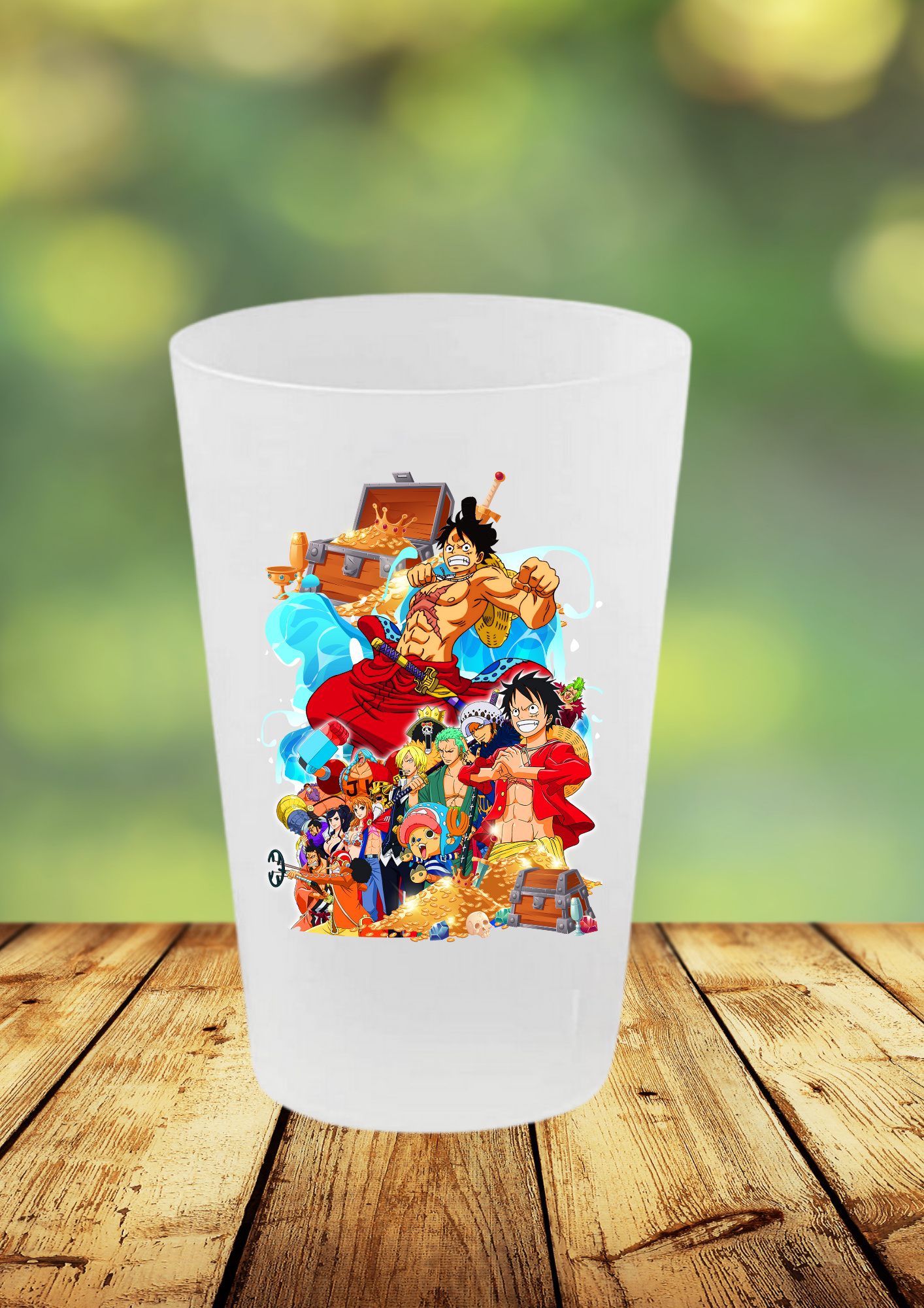 Gobelet One Piece – Impression DTF UV – 136 modèles au choix